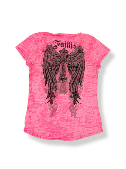 Hot Pink Wing Tee ♡ Size L