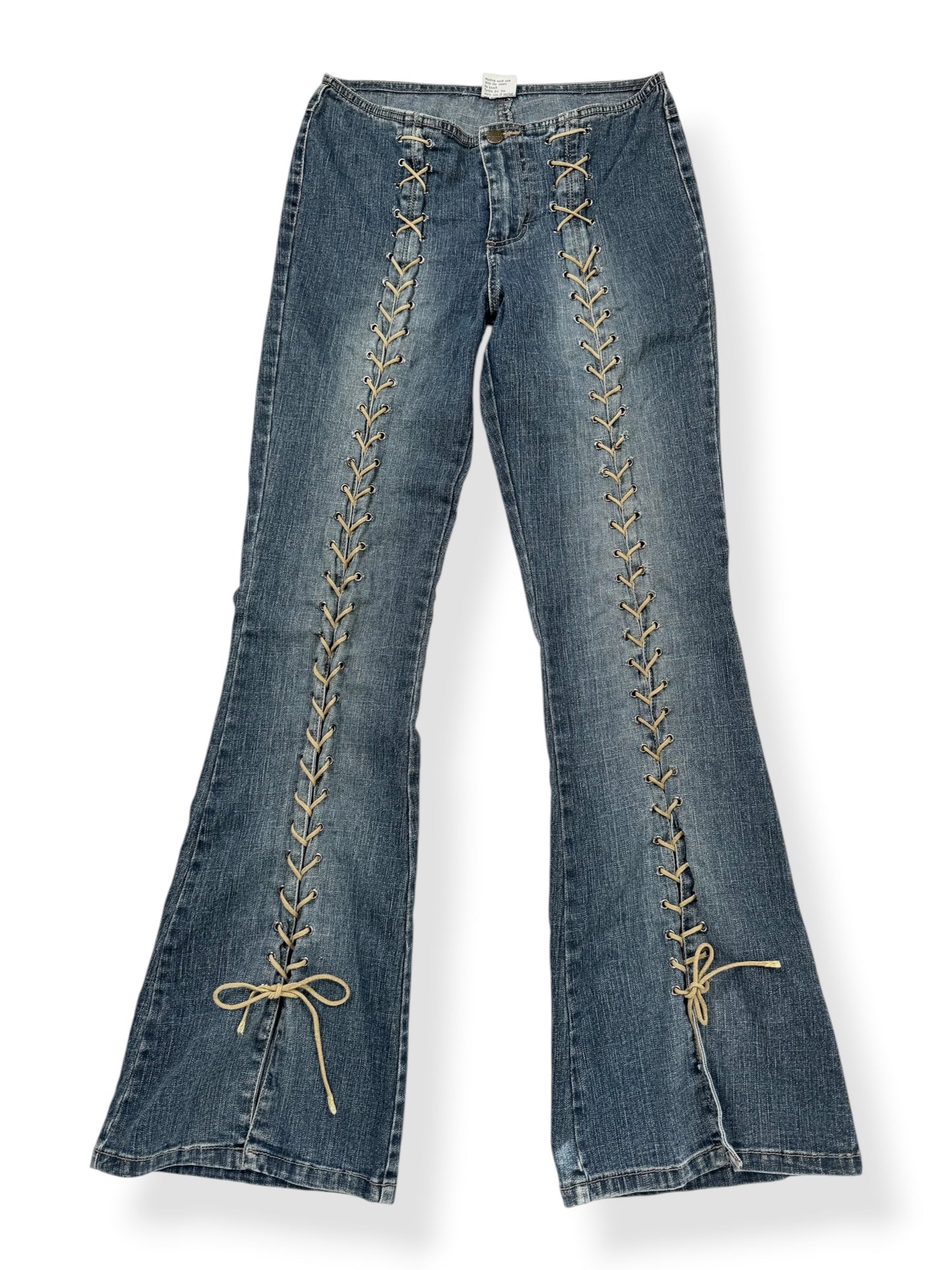 Mudd Lace Up Flared Jeans ♡ S