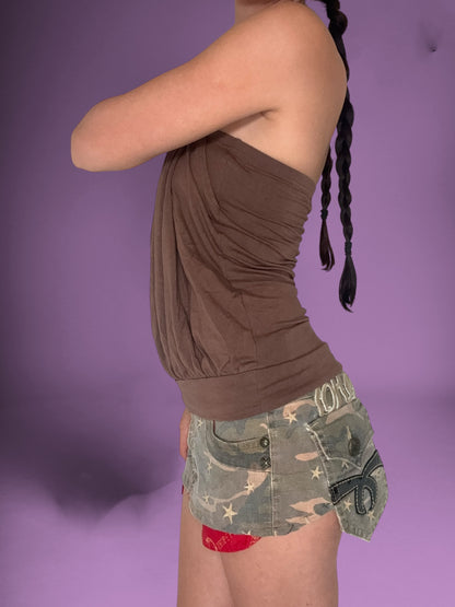 Brown O-ring Halter