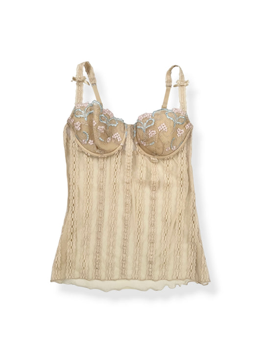 Beige Lace Cami ♡ S