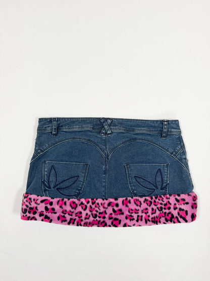 Playboy Leopard Trim Skirt ♡ S