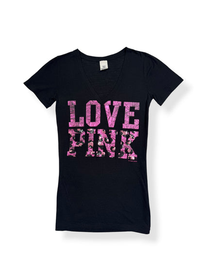 Pink Leopard “Love Pink” Tee ♡ S