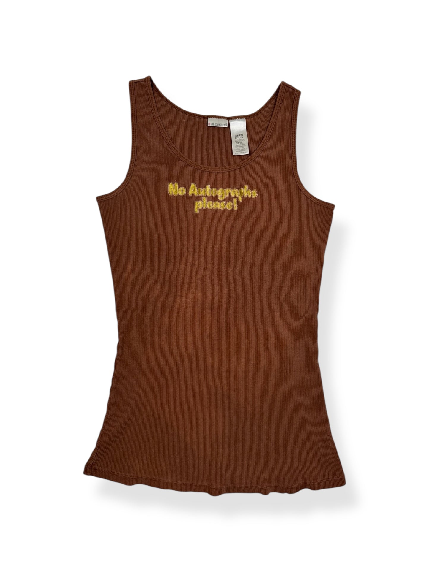 “No Autographs Please” Tank ♡ Size L