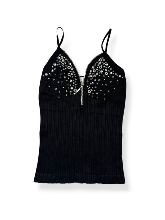 Studded Zipper Cami ♡ S