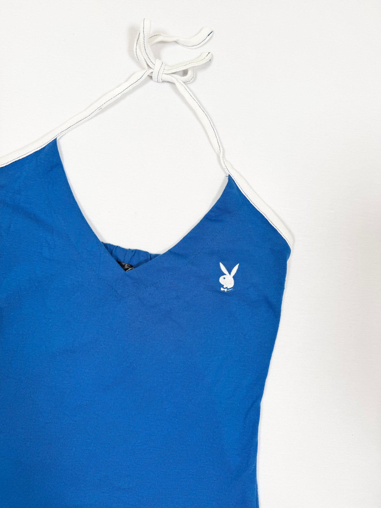 Blue Playboy Halter