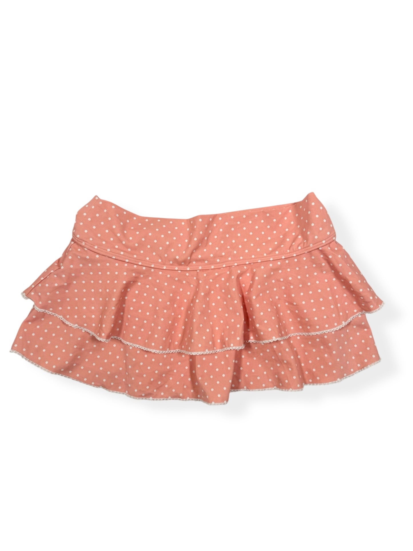 Polka Ruffle Micro Skirt