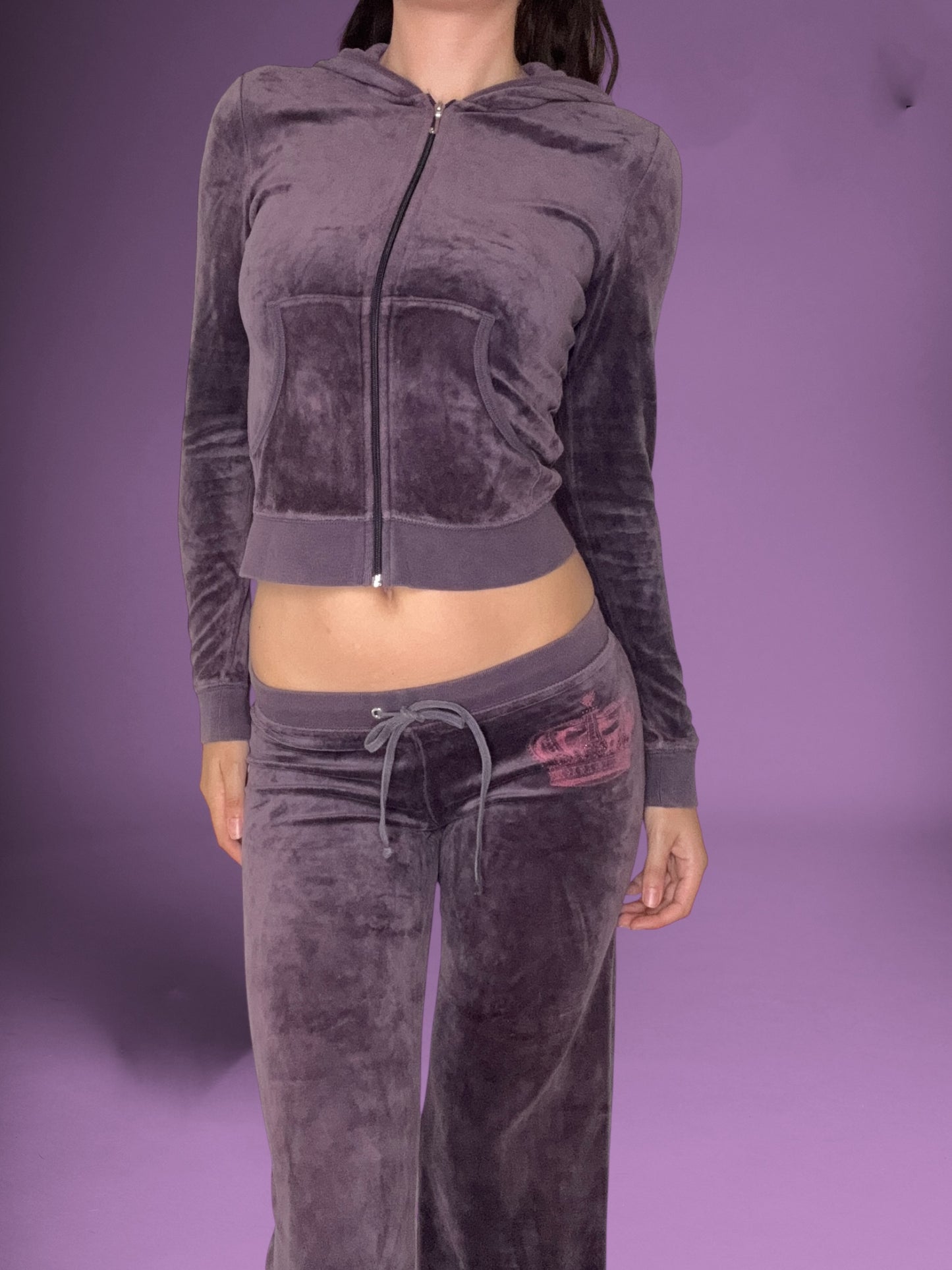 Purple Velour Juicy Couture Tracksuit ♡ S