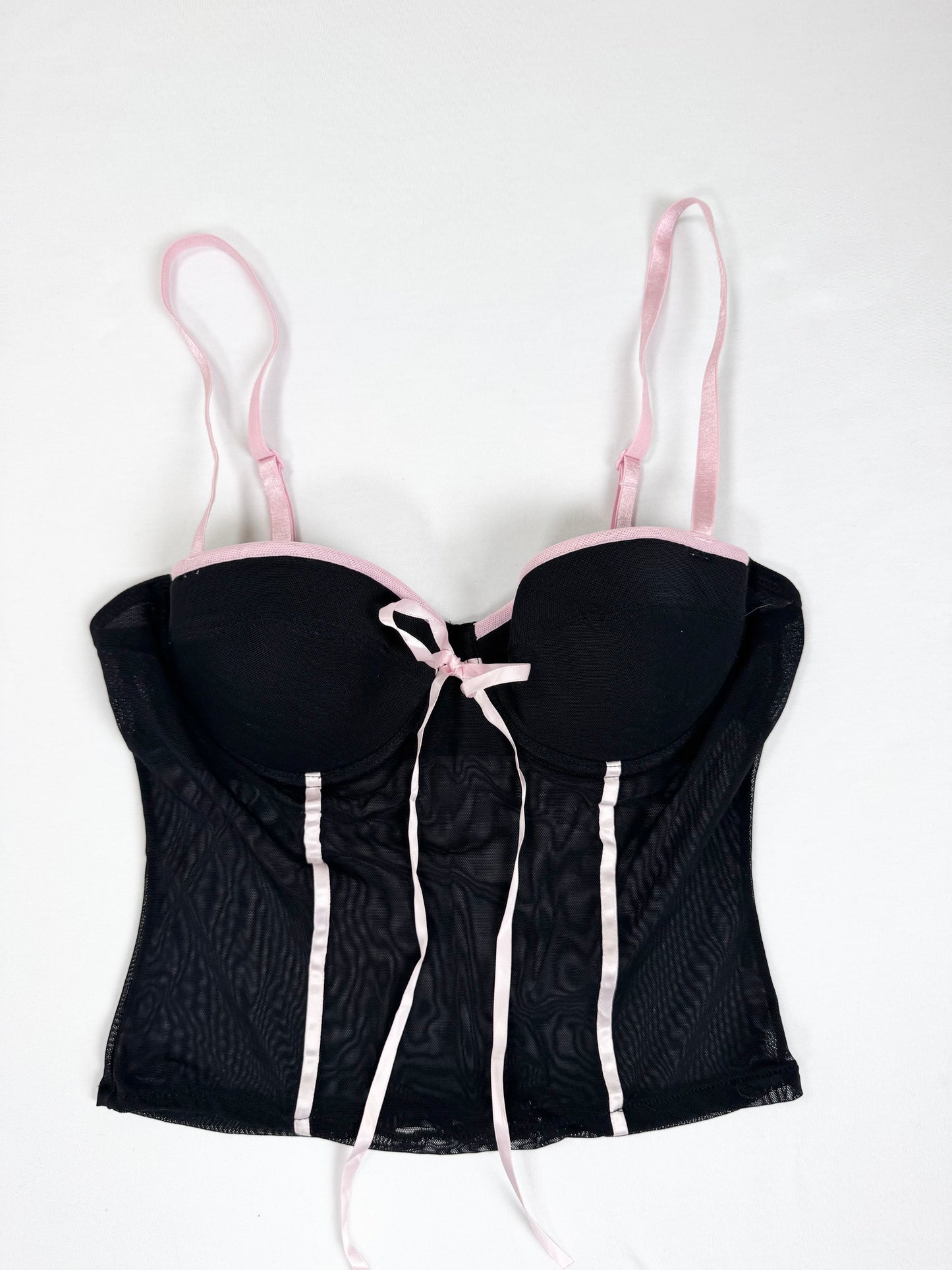 Black Pink Trim Cami Set ♡ XS