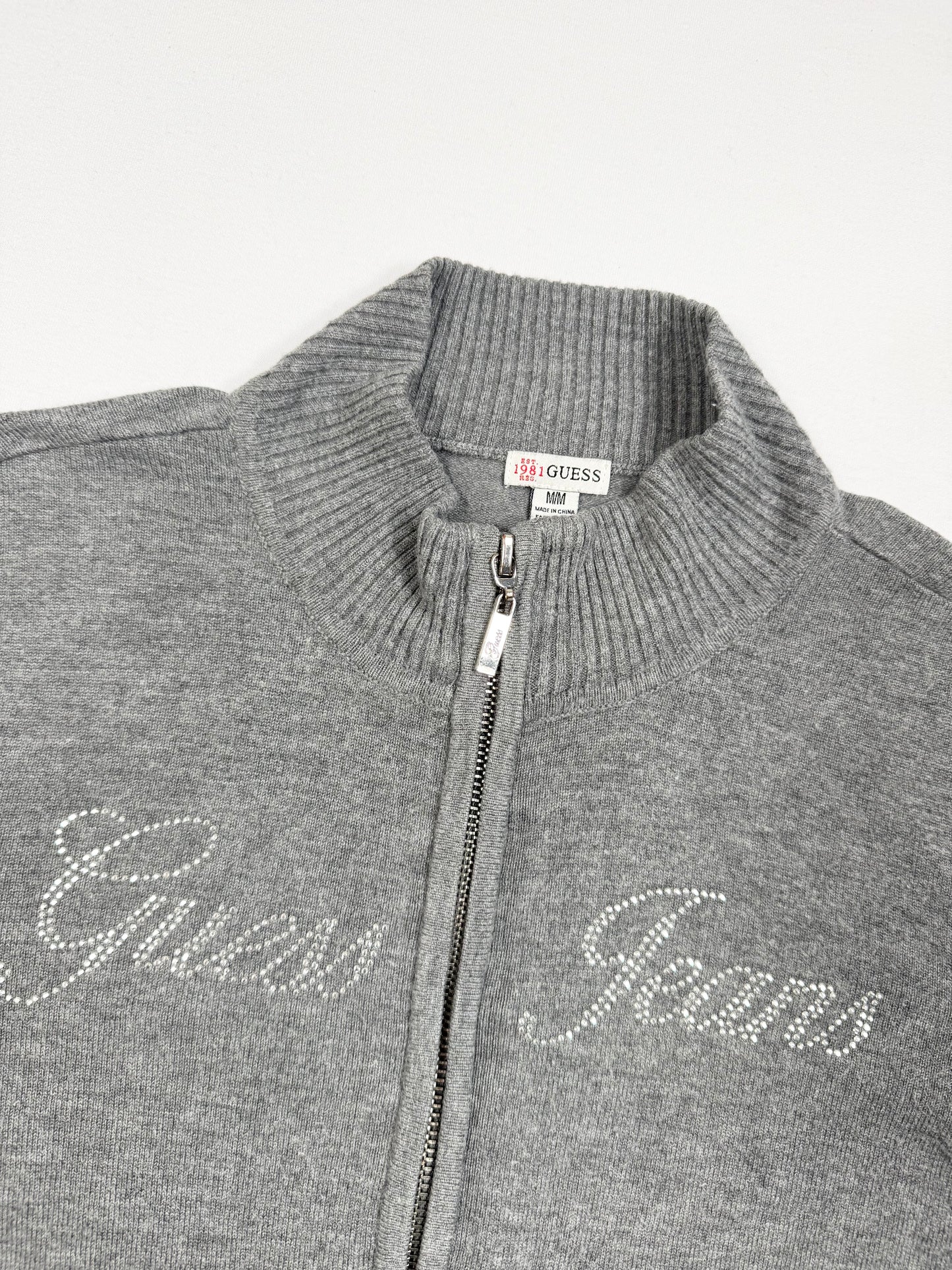 Guess Grey Zip Up ♡ M