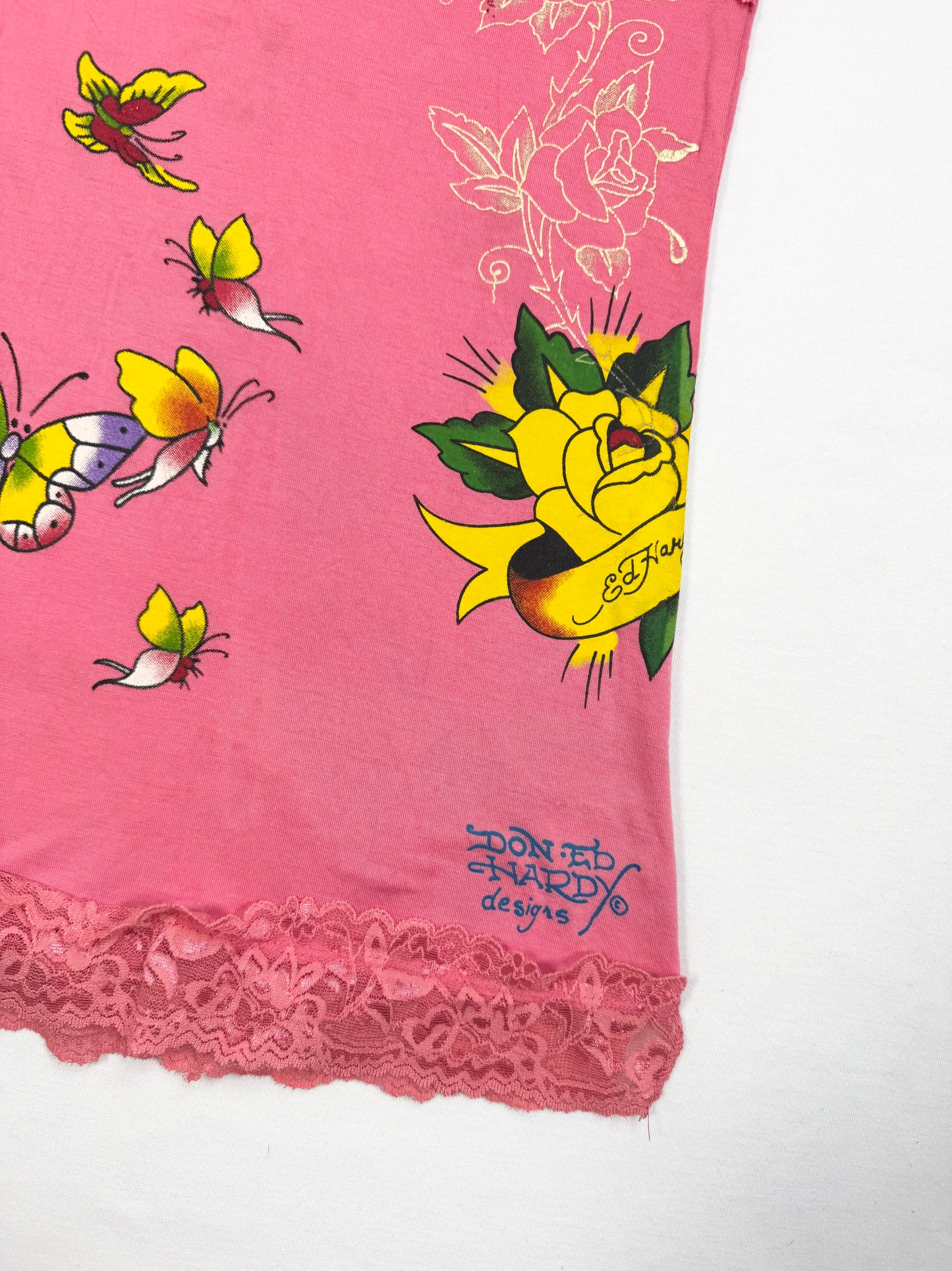 Ed Hardy Pink Butterfly Cami ♡ S