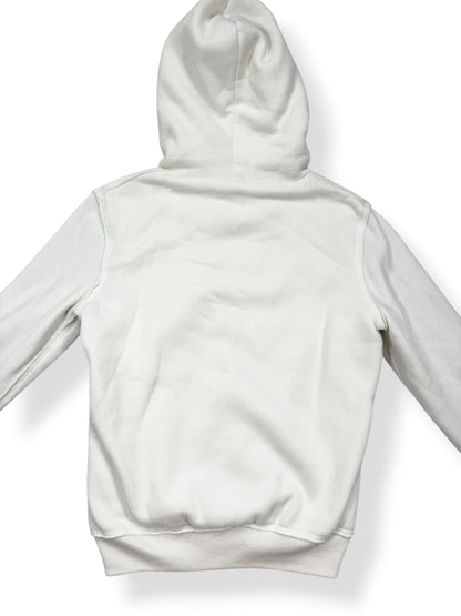 White Abercrombie Fur Hood Jacket ♡ S
