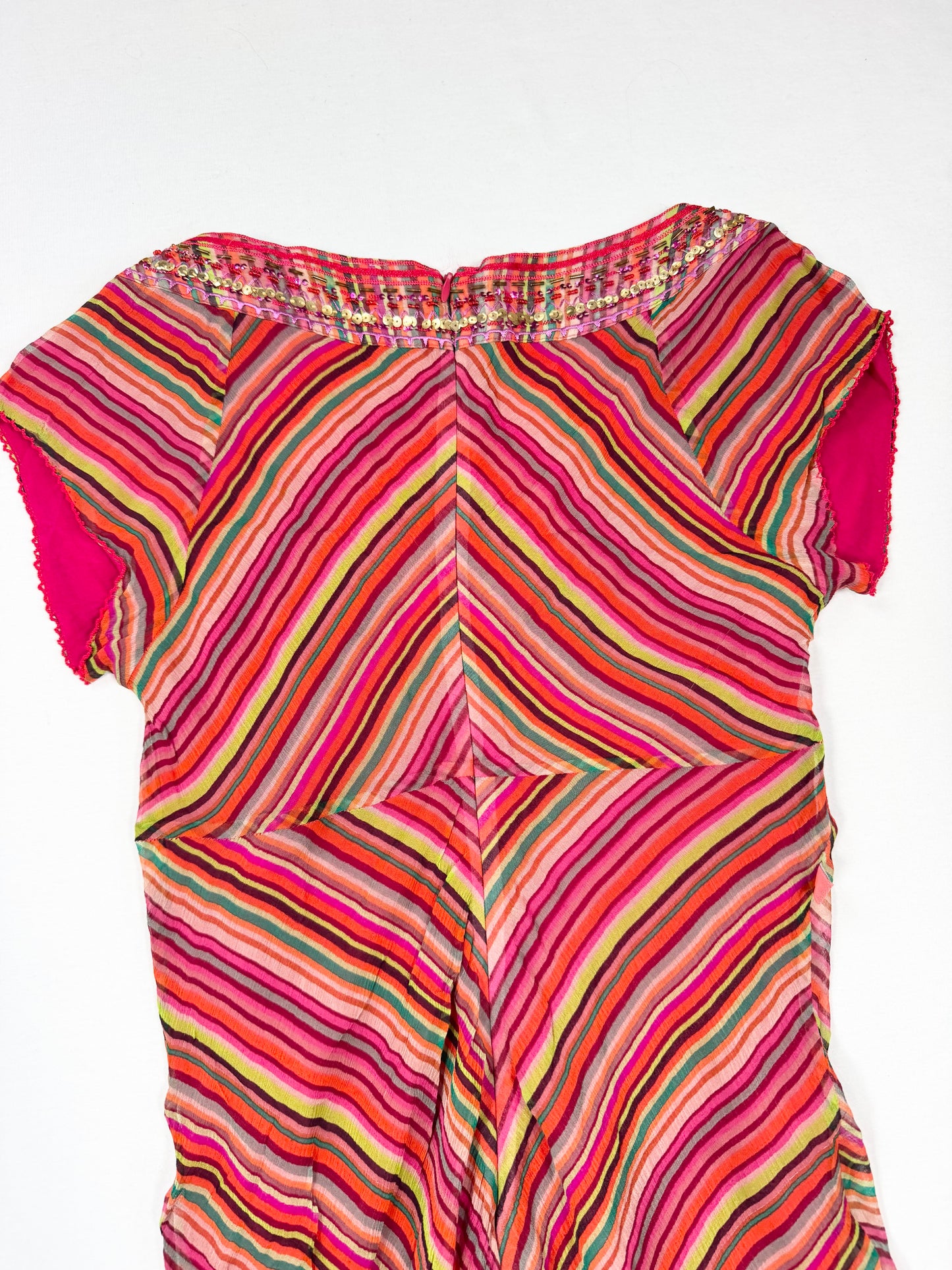 Morgan De Toi Pink Striped Mini Dress ♡ XS
