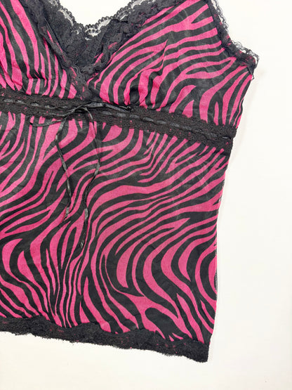 Pink Zebra Cami ♡ S