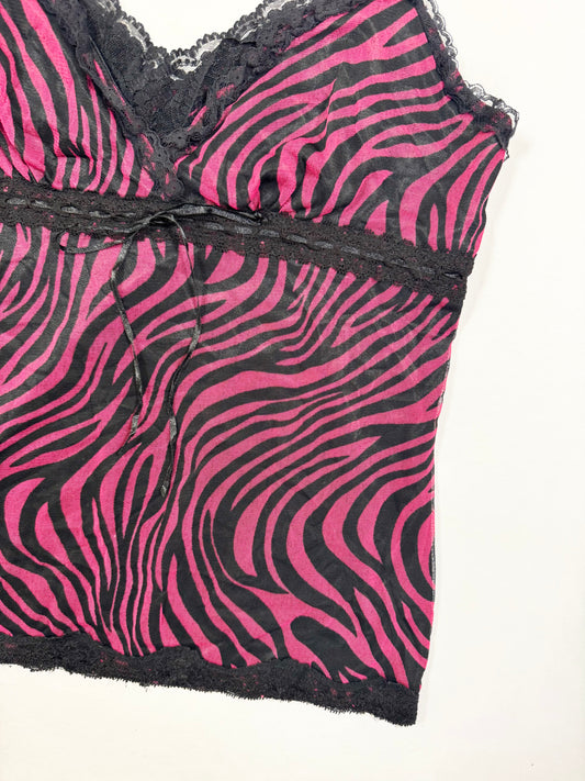 Pink Zebra Cami ♡ S