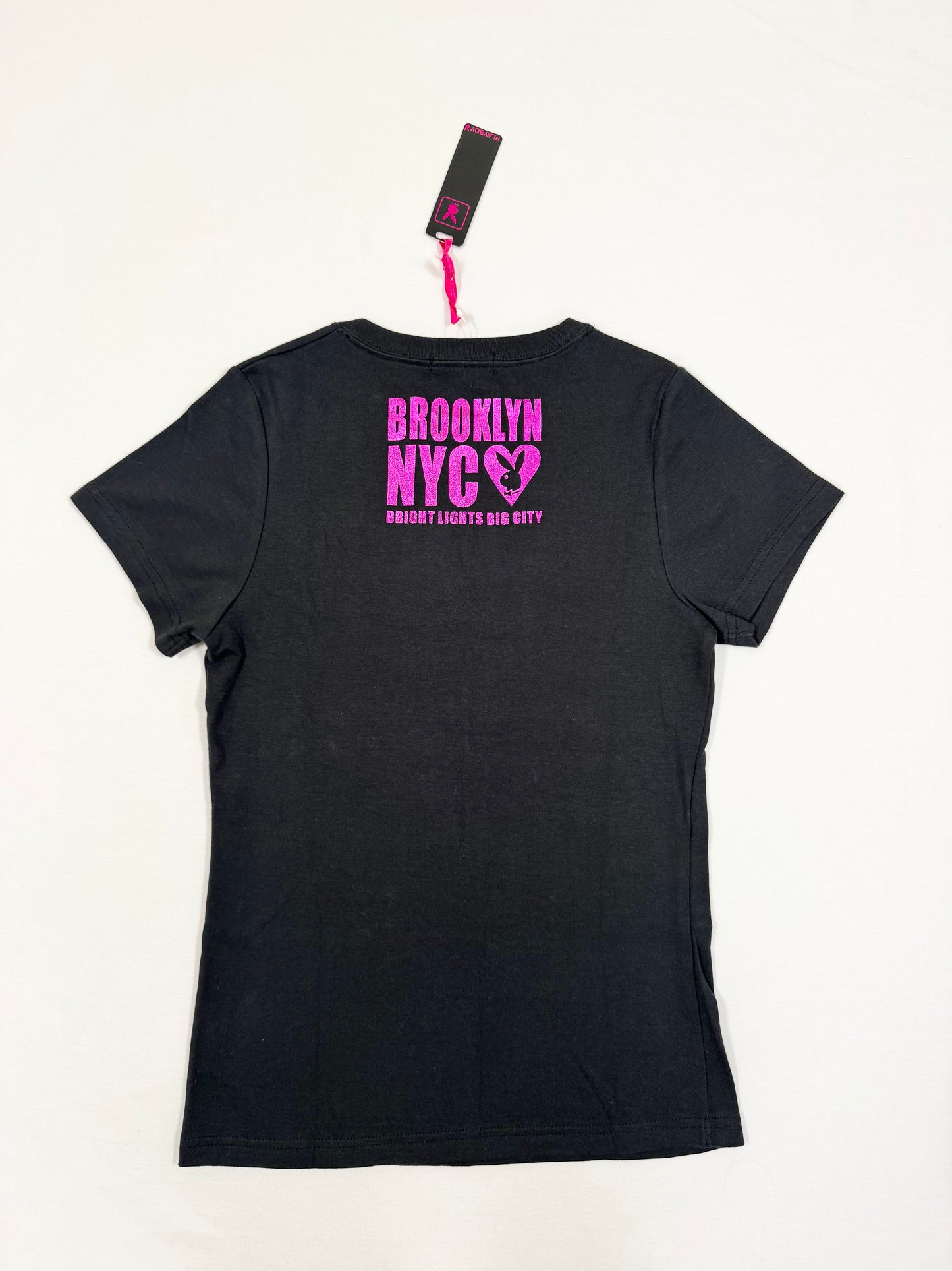 Playboy Hot Pink & Black Tee ♡ M
