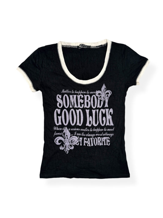 Corset Back Grunge Tee