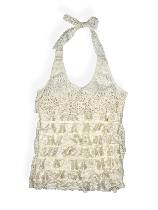 Lace Frill Halter Top