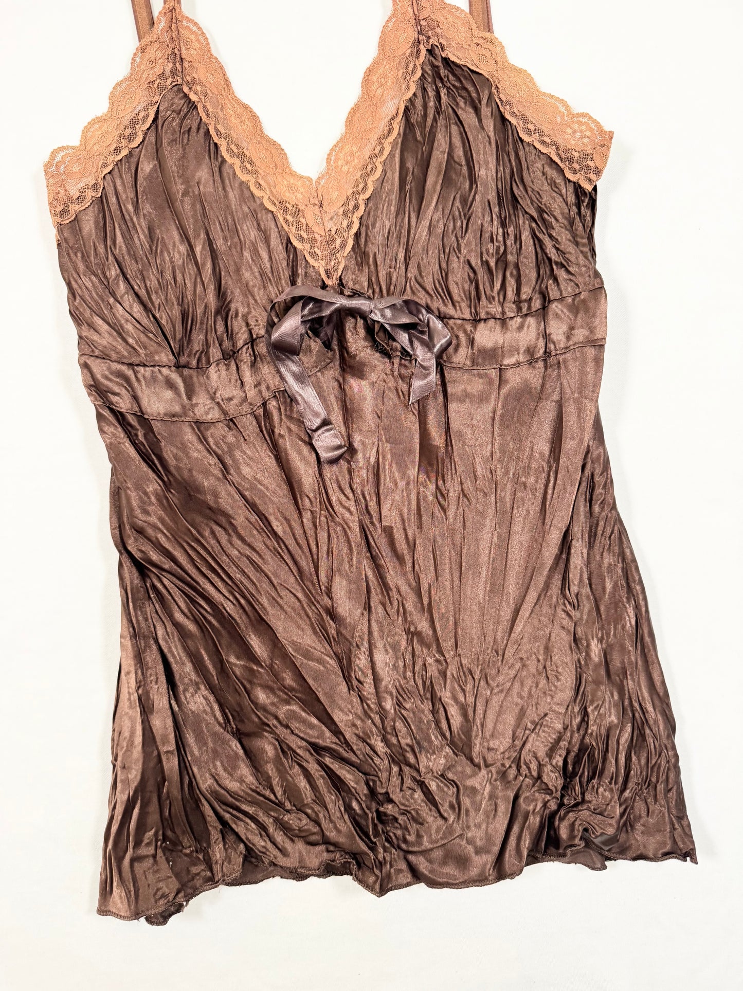 Brown Satin Cami ☆ S