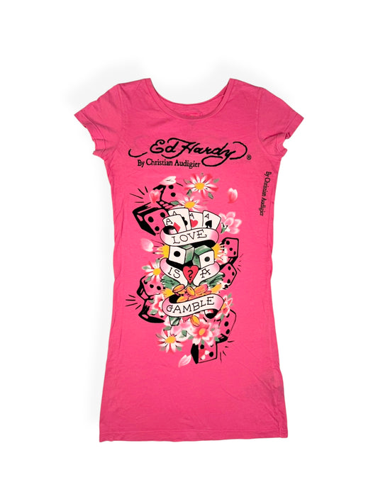 Pink Ed Hardy Tee ♡ Size S