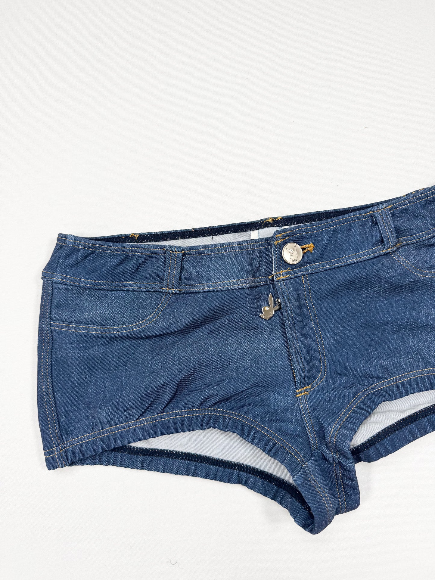 Playboy Denim Look Shorts ♡ XS