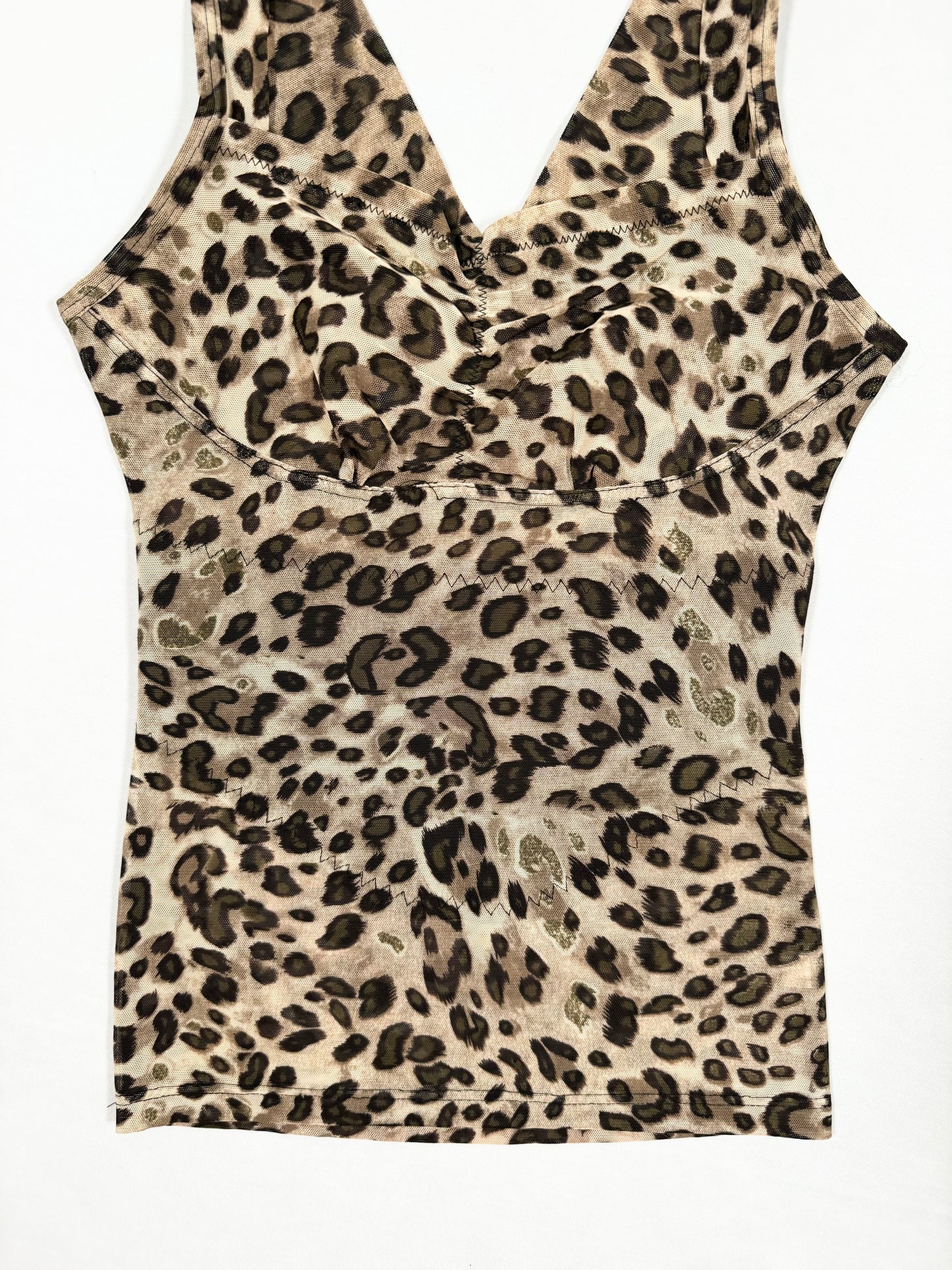 Leopard Mesh Tank