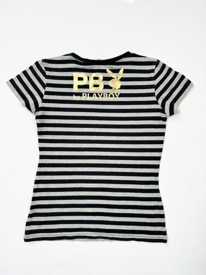 Playboy Striped Tee ♡ XS