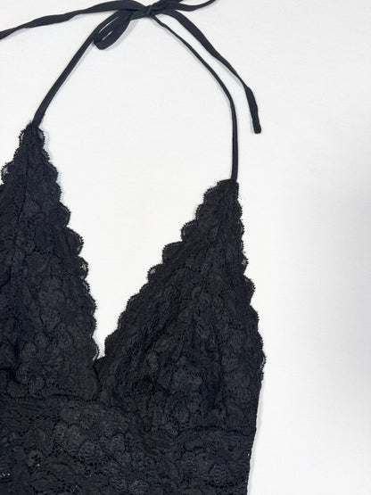 Black Lace Halter ♡ Size S