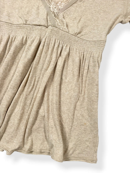 Hollister Tan Babydoll Knit ♡ M