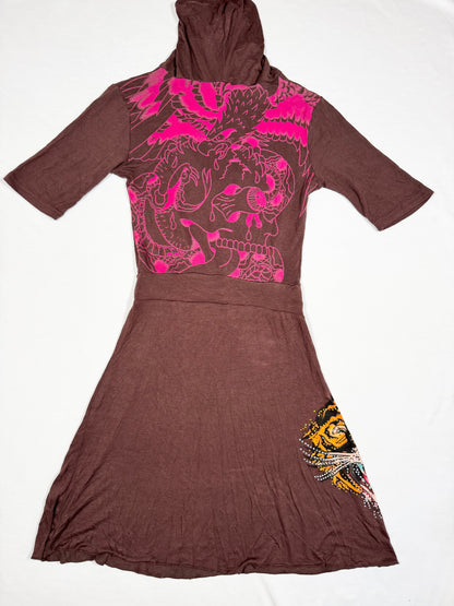 Ed Hardy Brown Dress ♡ Size S