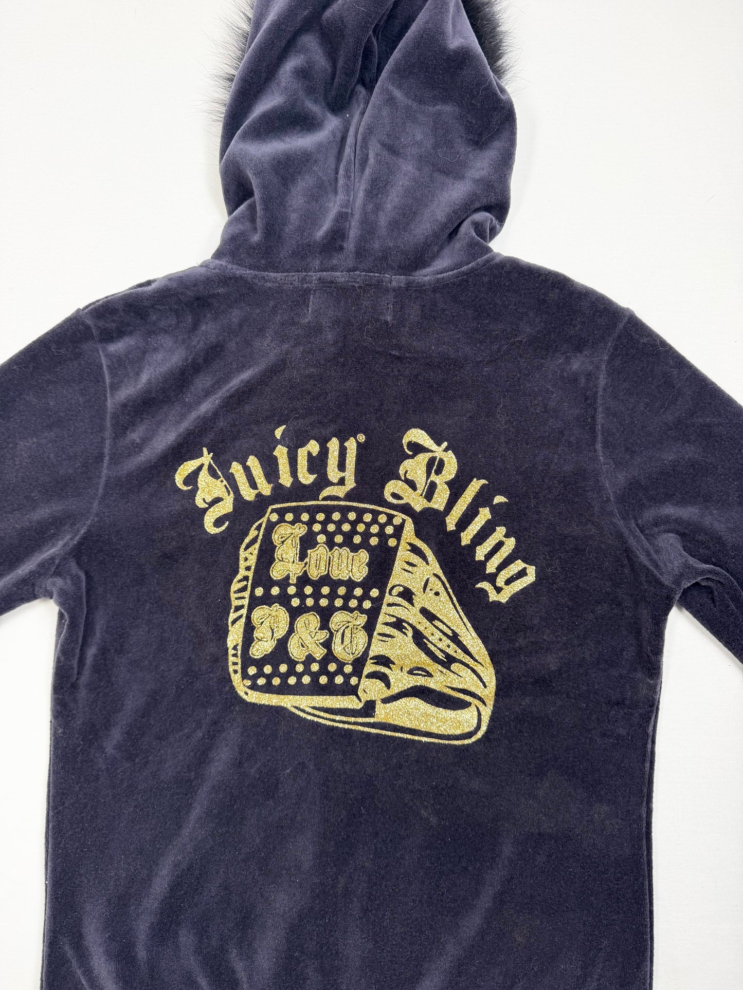 Juicy Couture Fur Hood Zip Up ♡ S