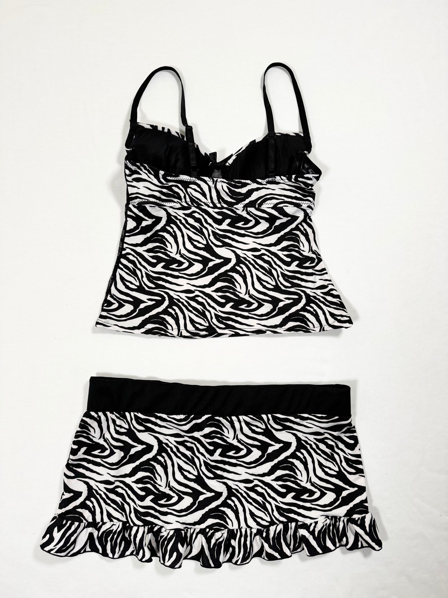Rampage Zebra Lace Cami Set ♡ M/L