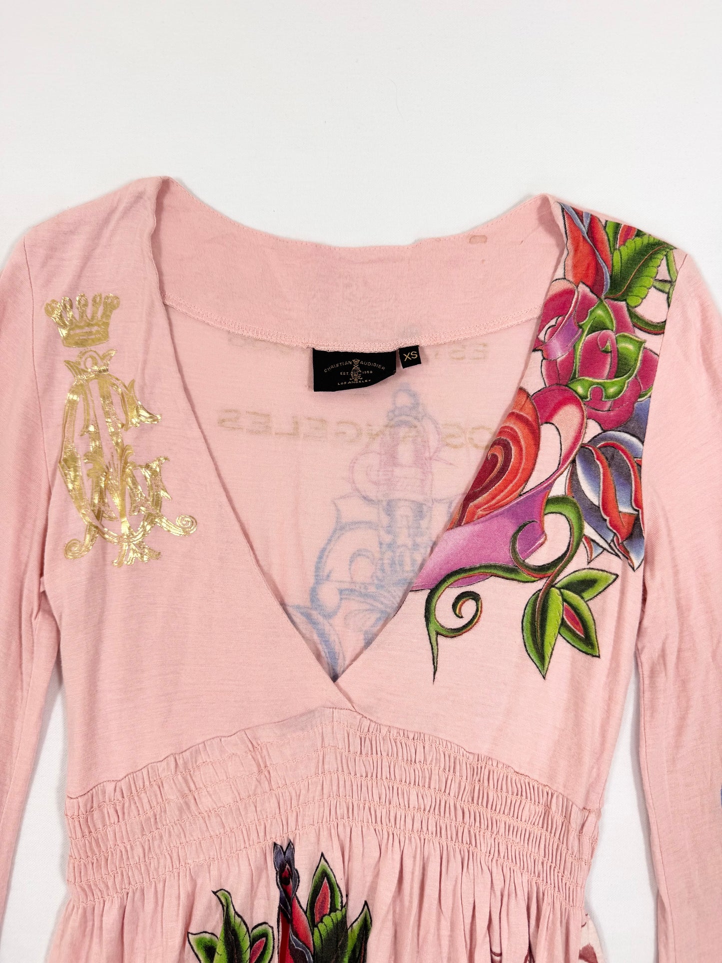 Christian Audigier Pink Mini Dress ♡ XS