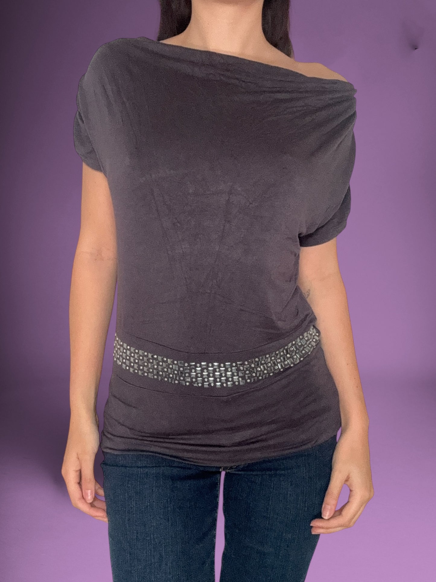 Expression Studded Batwing Top