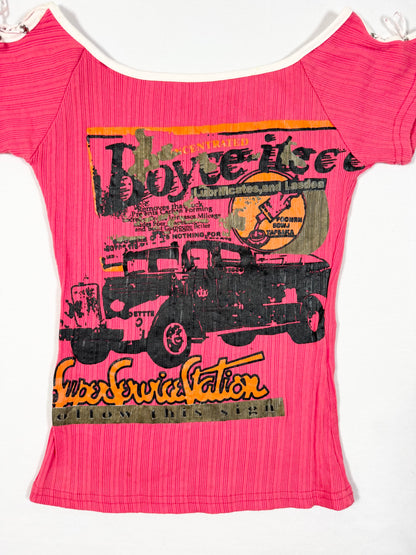 Tie Shoulders Tee ♡ Size S