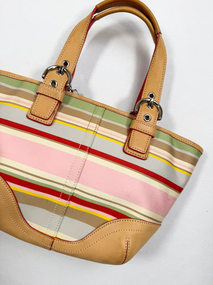 Coach Spring Striped Bag ♡