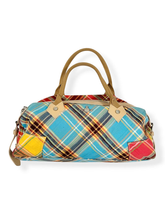Vivienne Westwood Multi Colour Plaid Cotton Bag ♡