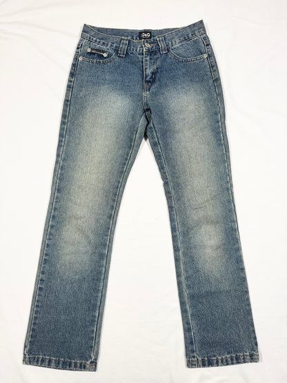 D&G Gold Sequin Logo Jeans ♡ Size XS