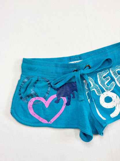 Aero Blue Mini Shorts ♡ XS