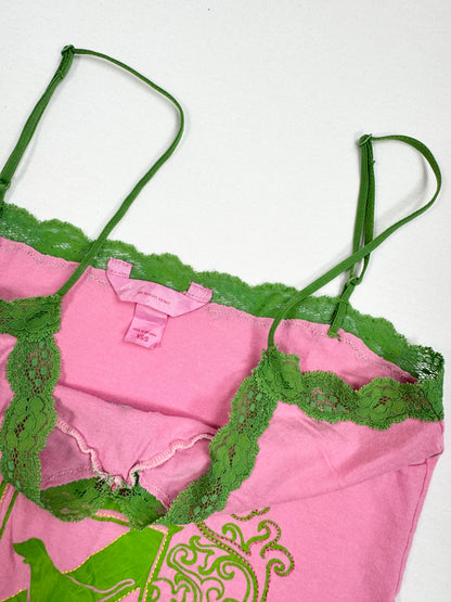 PINK Pink & Green Mini Dress ♡ S