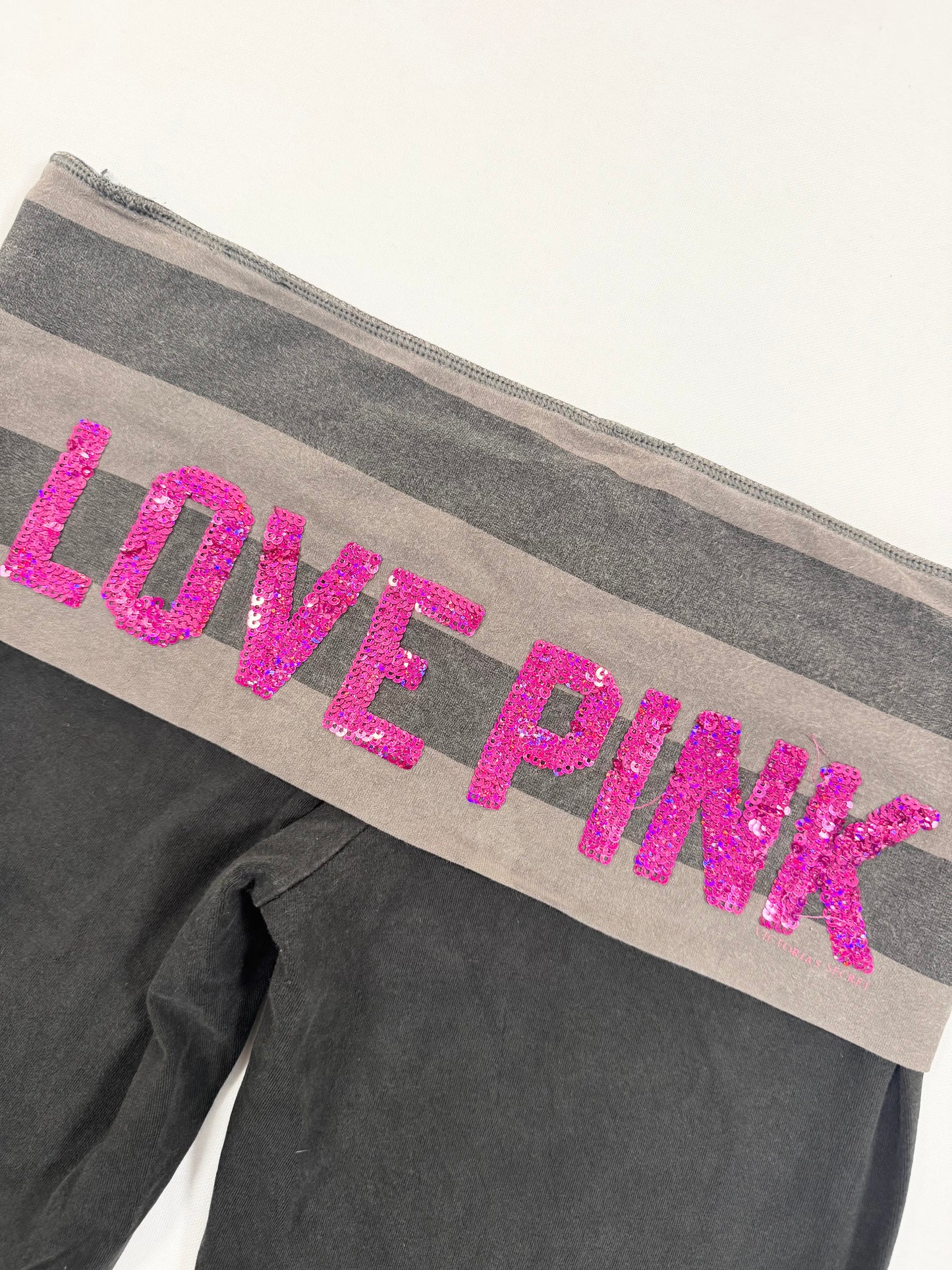 PINK by Victorias Secret Fold Over Waistband Flared Leggings ♡ M