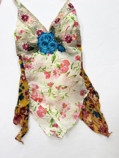 Reworked Floral Cami ♡ XS