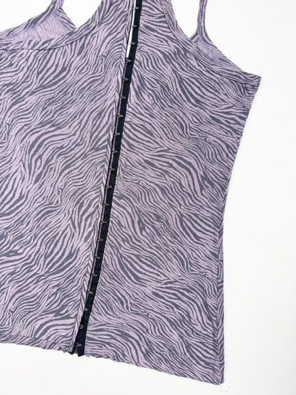 Miss Sixty Purple Zebra Cami ♡ XS