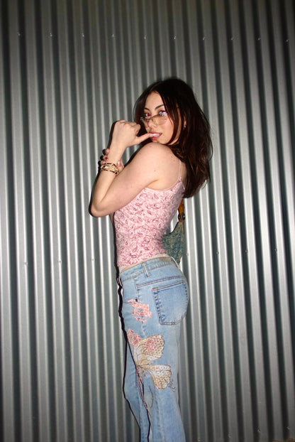 Butterfly Flared Jeans ♡ Size S