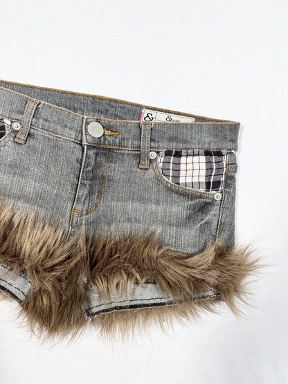 Fur Trim Shorts ♡ Size S