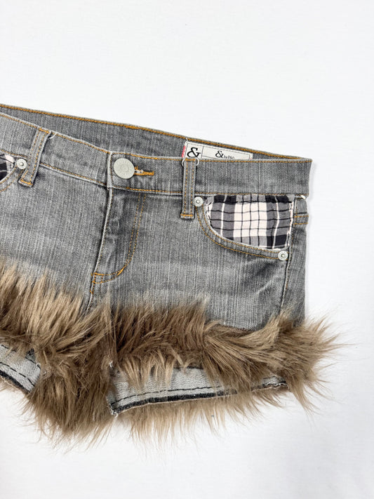 Fur Trim Shorts ♡ Size S