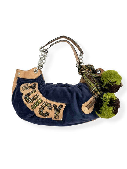 Juicy Couture Plaid Pom Pom Handbag ♡