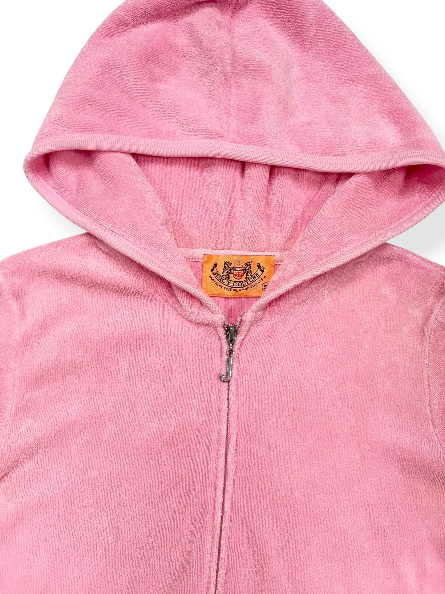 Juicy Couture Pink Towelling Zip Up ♡ S