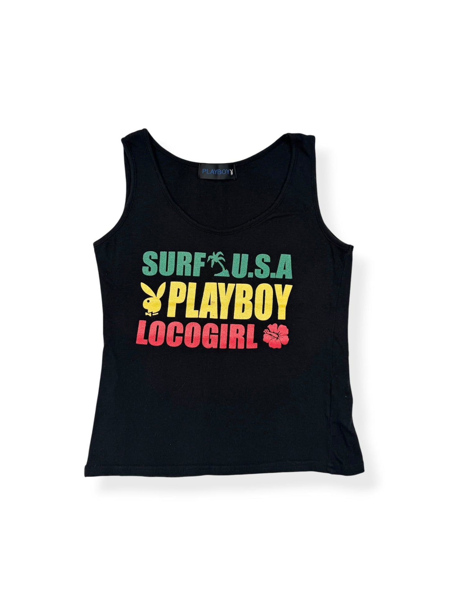 Surf Playboy Rasta Tank ♡ S
