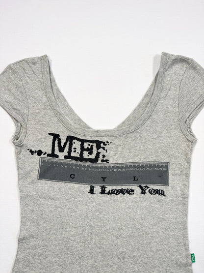 “Me I Love You” Grey Tee ♡ S