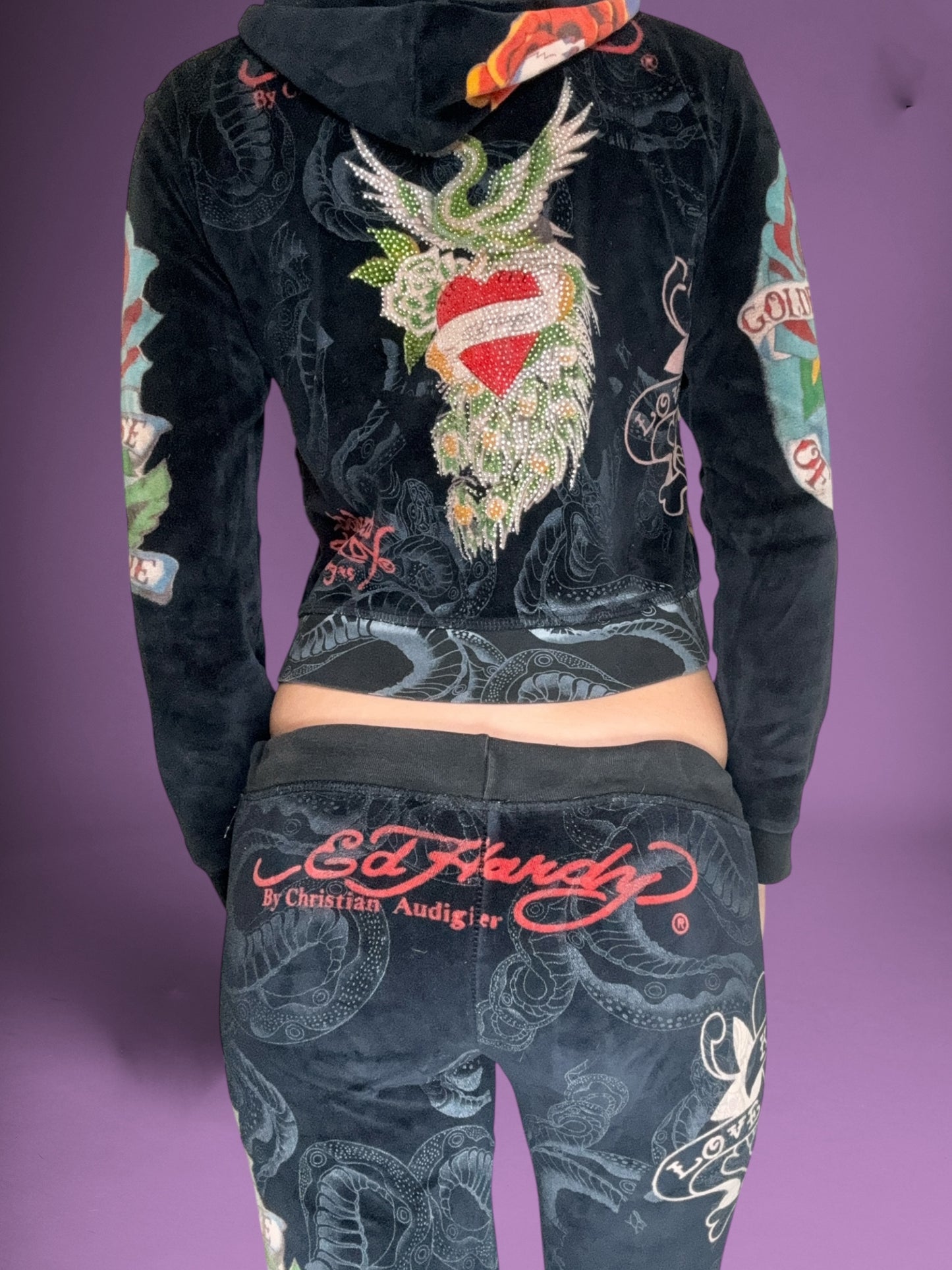 Ed Hardy Velour Tracksuit